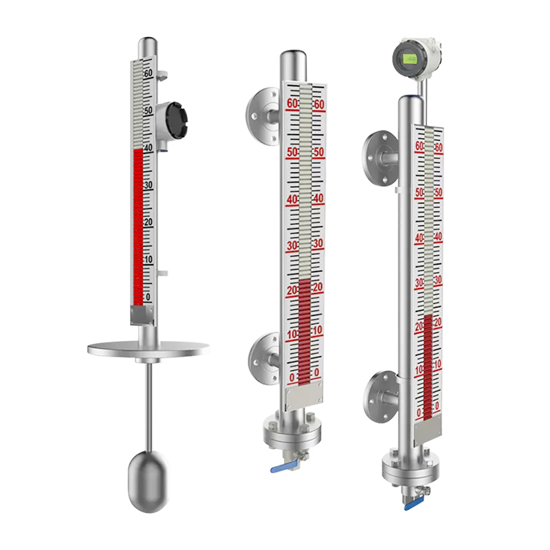 Structural decomposition diagram of UHZ-158C side-mounted magnetic flap level gauge (magnetic float + flap indicator).jpg