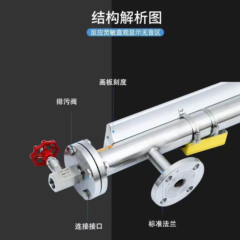 UHZ-158D顶装磁翻板液位计工作原理与结构解剖图